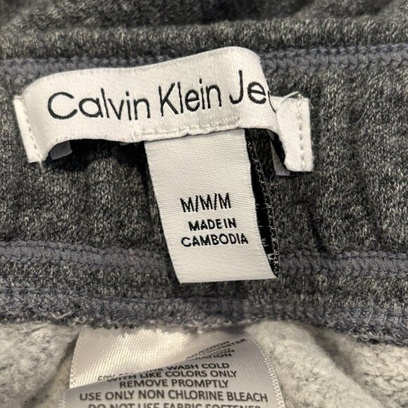 Calvin Klein Women's Premium French Terry Black Heather Fleece Jogger Sz M NWOT - Picture 7 of 7